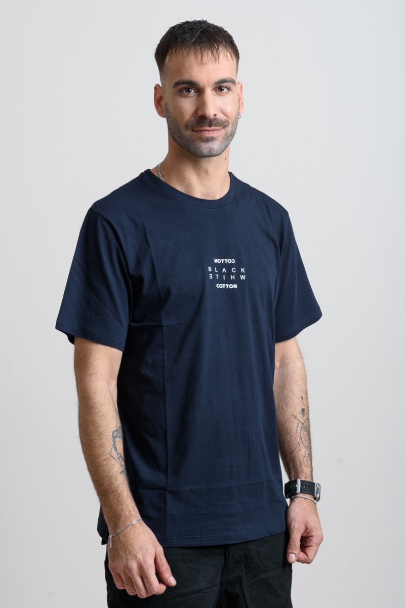 Ανδρικό T-Shirt Cotton4all 25-211 Μαρέν