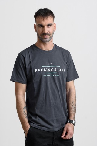 Ανδρικό T-Shirt Cotton4all 25-213 Ανθρακί