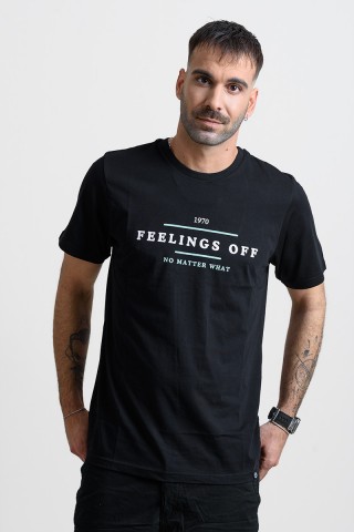 Ανδρικό T-Shirt Cotton4all 25-213 Μαύρο
