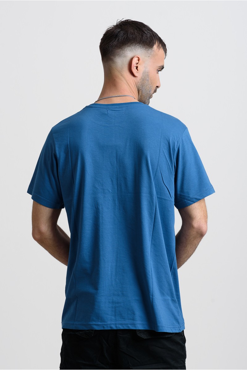 Ανδρικό T-Shirt Cotton4all 25-214 ΙΝΤΙΓΚΟ