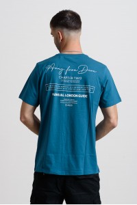 Ανδρικό T-Shirt Cotton4all 25-223 Πετρόλ Ανδρικό T-Shirt Cotton4all 25-223 Πετρόλ