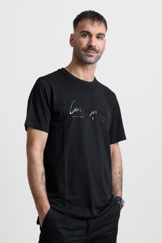 Ανδρικό T-Shirt Cotton4all 25-224 Μαύρο