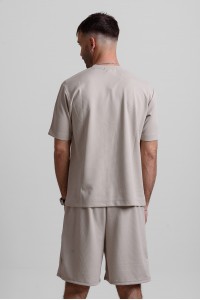 Καλοκαιρινό σετ ανδρικό COTTON4ALL MINIMAL 25-240 ΕΚΡΟΥ