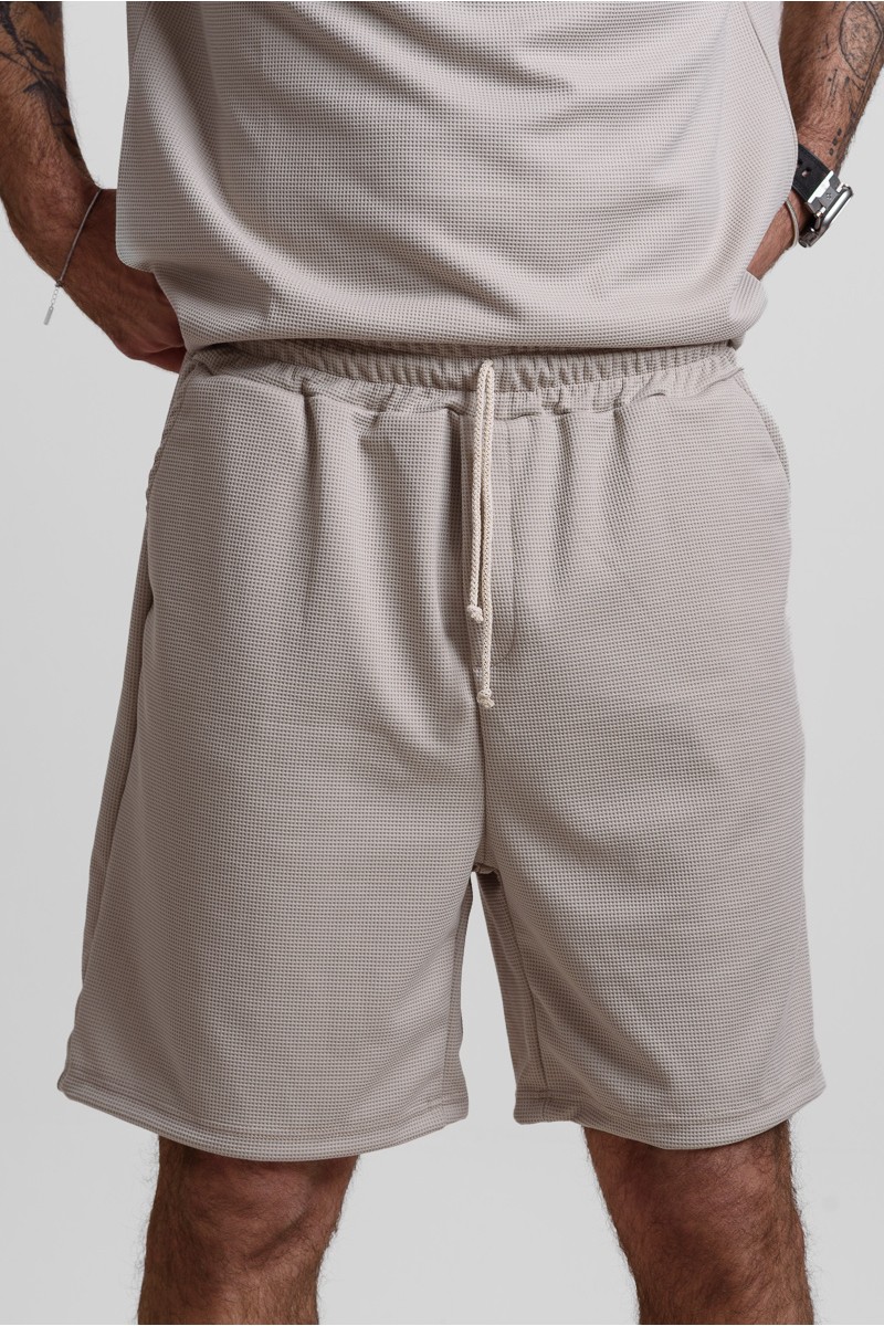 Καλοκαιρινό σετ ανδρικό COTTON4ALL MINIMAL 25-240 ΕΚΡΟΥ