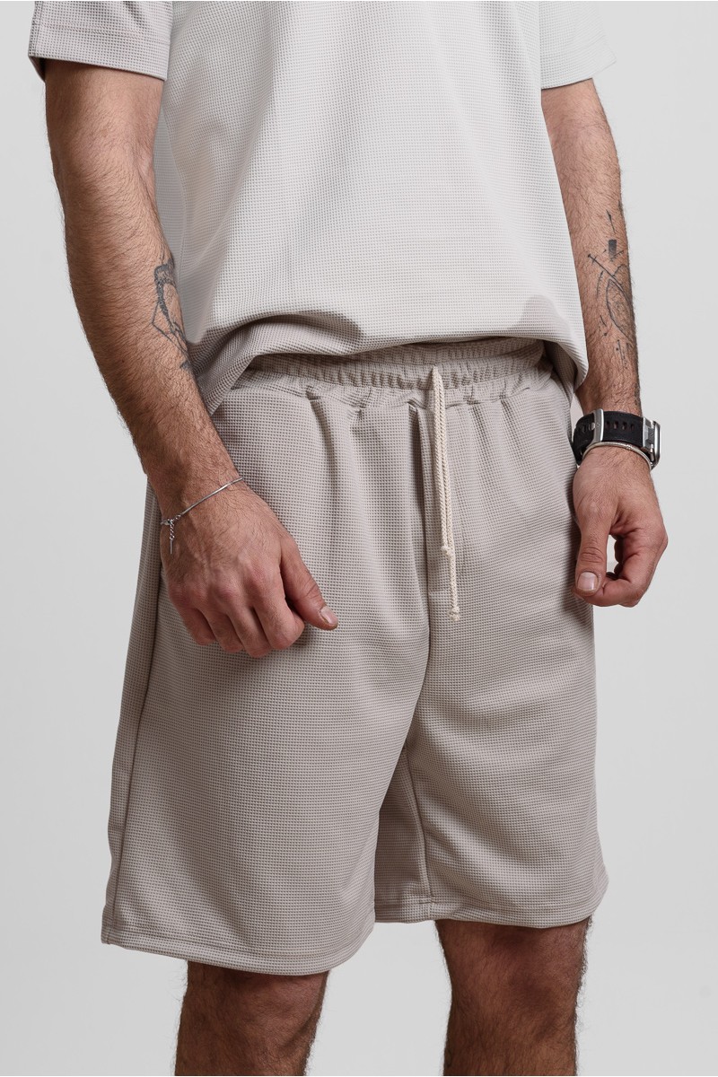 Καλοκαιρινό σετ ανδρικό COTTON4ALL MINIMAL 25-240 ΕΚΡΟΥ