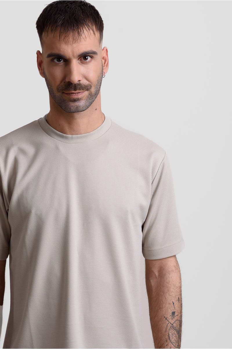 Καλοκαιρινό σετ ανδρικό COTTON4ALL MINIMAL 25-240 ΕΚΡΟΥ