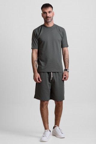 Καλοκαιρινό σετ ανδρικό COTTON4ALL MINIMAL 25-240 ΧΑΚΙ