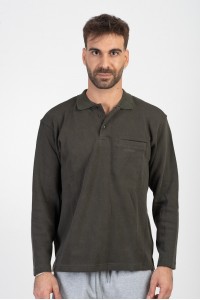 Μπλούζα Φούτερ με γιακά και τσέπη DOUBLE Προσφορά Μπλούζα Φούτερ με γιακά και τσέπη DOUBLE Προσφορά