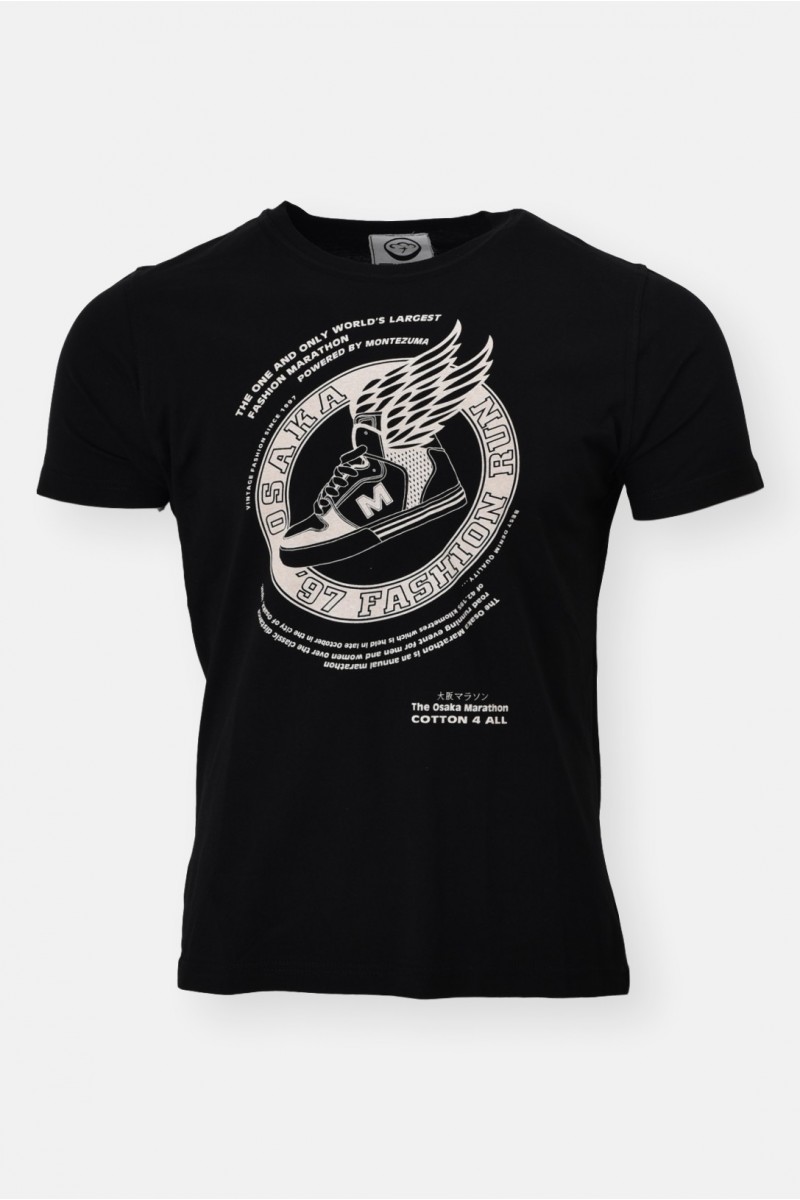 Ανδρικό T-Shirt Black OSAKA