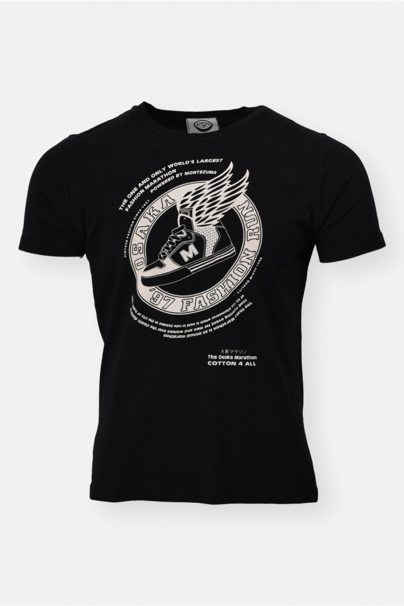 Ανδρικό T-Shirt Black OSAKA Ανδρικό T-Shirt Black OSAKA