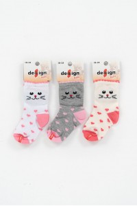 Βρεφικές κάλτσες κορίτσι DESIGN 3 Pack Combo 13 Βρεφικές κάλτσες κορίτσι DESIGN 3 Pack Combo 13