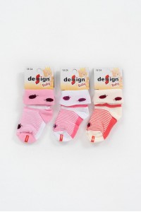 Βρεφικές κάλτσες κορίτσι DESIGN 3 Pack Combo 14