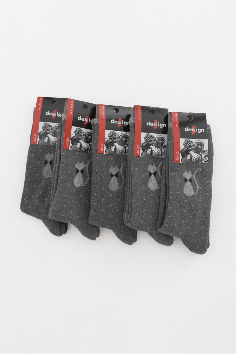 Γυναικείες κάλτσες DESIGN 5 PACK 8700116 Γυναικείες κάλτσες DESIGN 5 PACK 8700116