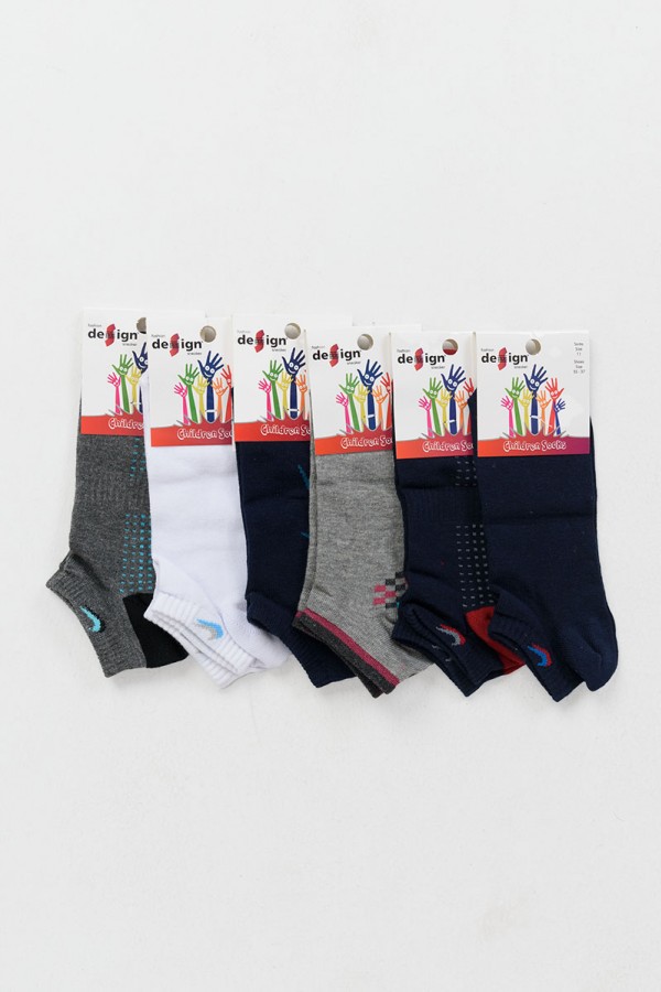 Παιδικές κάλτσες κοντές DESIGN Αγόρι 6 Pack Combo 2