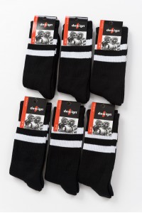 Γυναικείες κάλτσες DESIGN 6 PACK 8700116 BLACK Γυναικείες κάλτσες DESIGN 6 PACK 8700116 BLACK