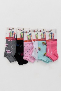 Κοντές κάλτσες κορίτσι Design 6 Pack 5004483