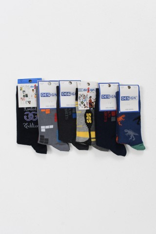 Παιδικές κάλτσες για αγόρι DESIGN 6 Pack 5511680