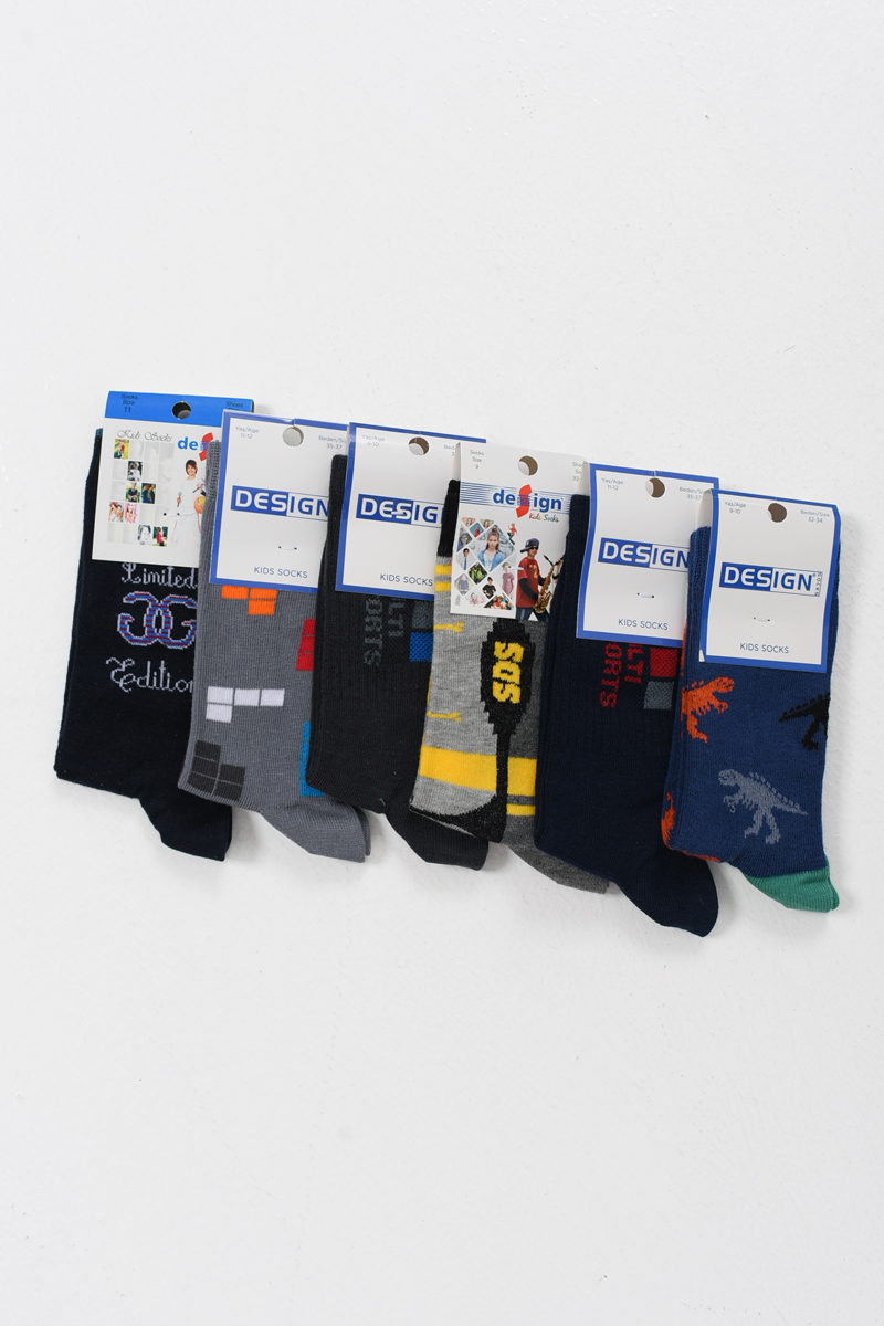 Παιδικές κάλτσες για αγόρι DESIGN 6 Pack 5511680