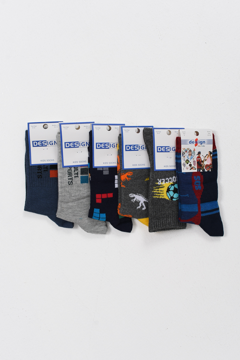Παιδικές κάλτσες για αγόρι DESIGN 6 Pack 5511691