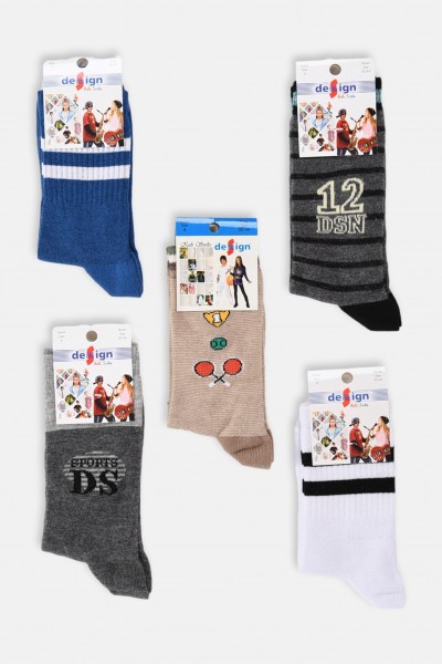 Παιδικές κάλτσες για αγόρι DESIGN 5 Pack Combo 4