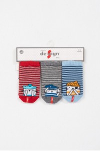 Βρεφικές κάλτσες αγόρι DESIGN 3 Pack 3010 4 Βρεφικές κάλτσες αγόρι DESIGN 3 Pack 3010 4