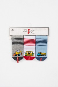 Βρεφικές κάλτσες αγόρι DESIGN 3 Pack 3010 6 Βρεφικές κάλτσες αγόρι DESIGN 3 Pack 3010 6