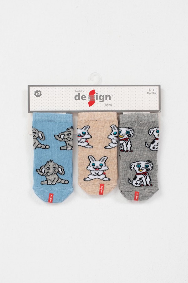 Βρεφικές κάλτσες αγόρι DESIGN 3 Pack 3010 5