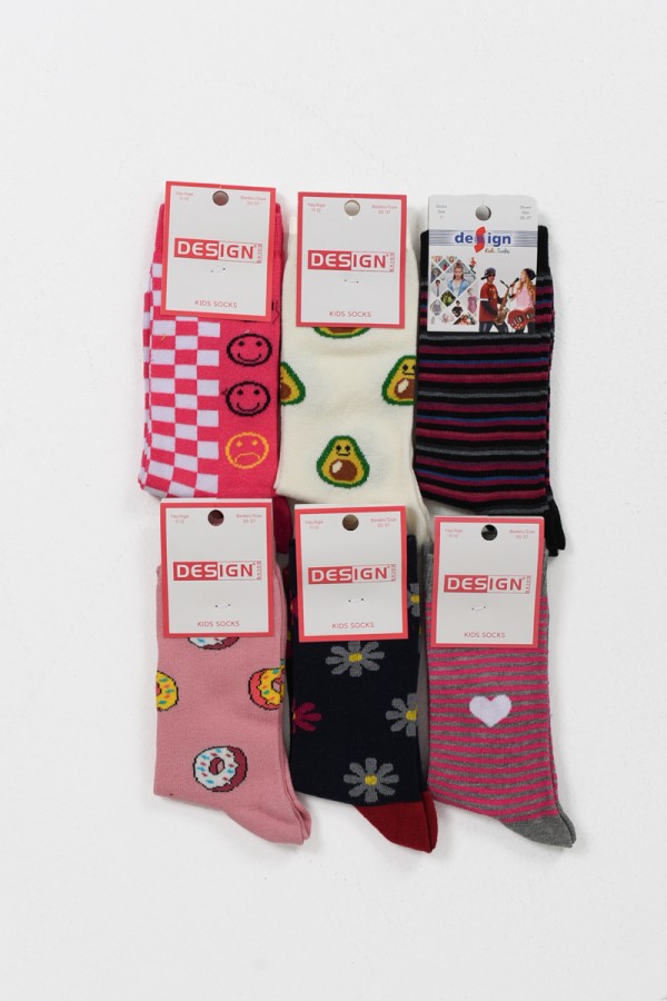 Παιδικές Κάλτσες για κορίτσι DESIGN 6 Pack Τυχαίας Επιλογής 5511642