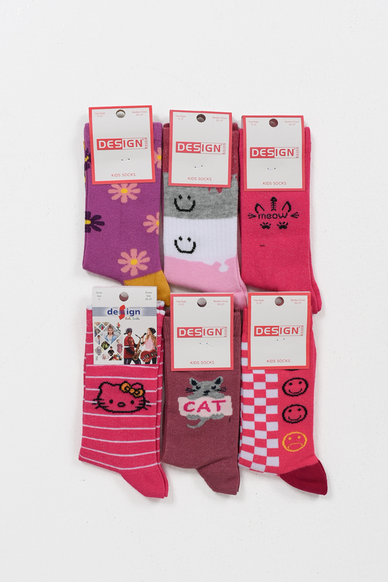 Παιδικές Κάλτσες για κορίτσι DESIGN 6 Pack Τυχαίας Επιλογής 5511652