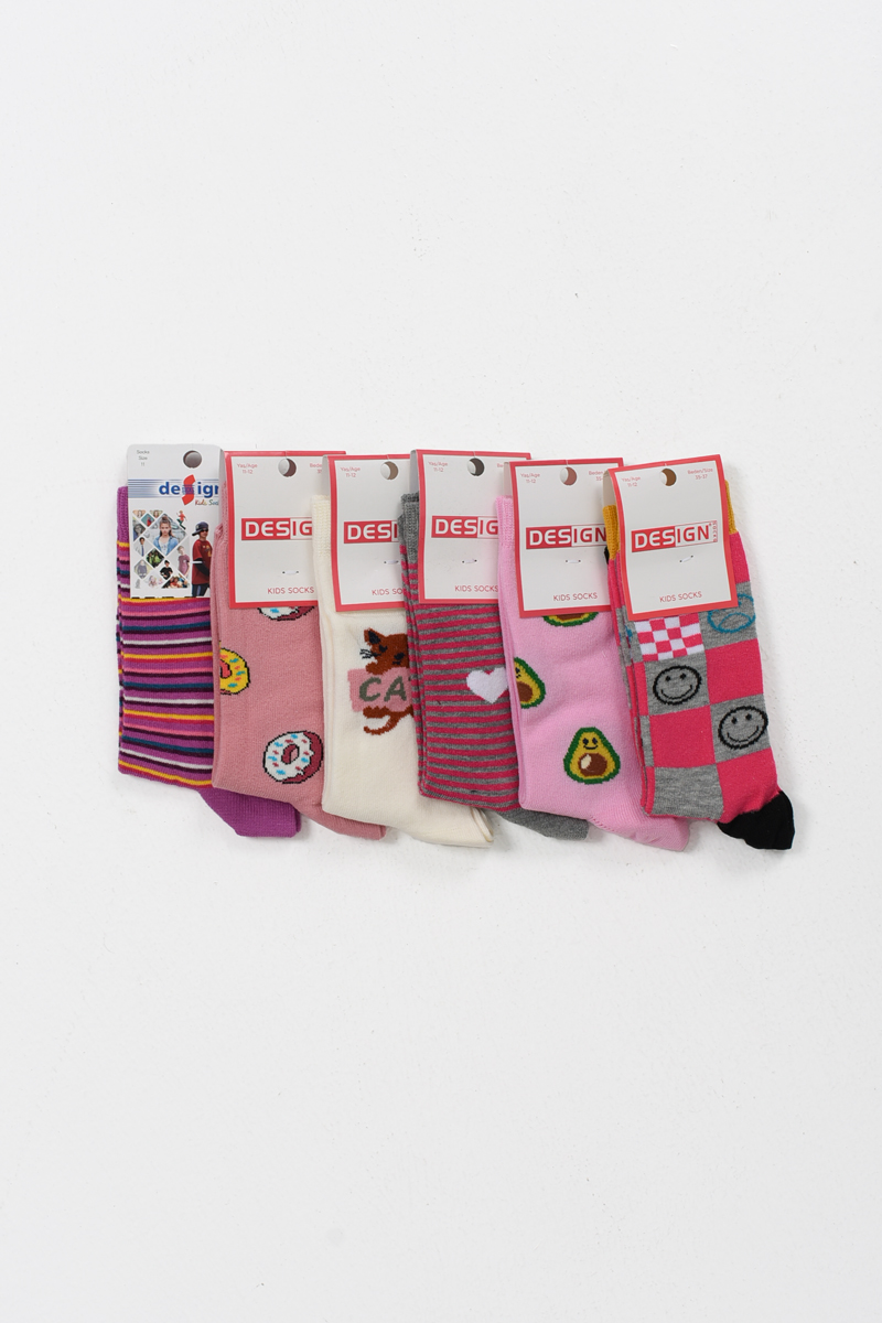 Παιδικές Κάλτσες για κορίτσι DESIGN 6 Pack Τυχαίας Επιλογής 5511699