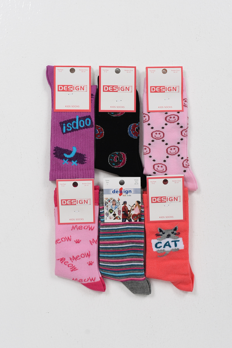 Παιδικές Κάλτσες για κορίτσι DESIGN 6 Pack Τυχαίας Επιλογής 5511708
