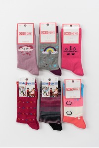Τυχαίας Επιλογής Παιδικές Κάλτσες DESIGN Κορίτσι