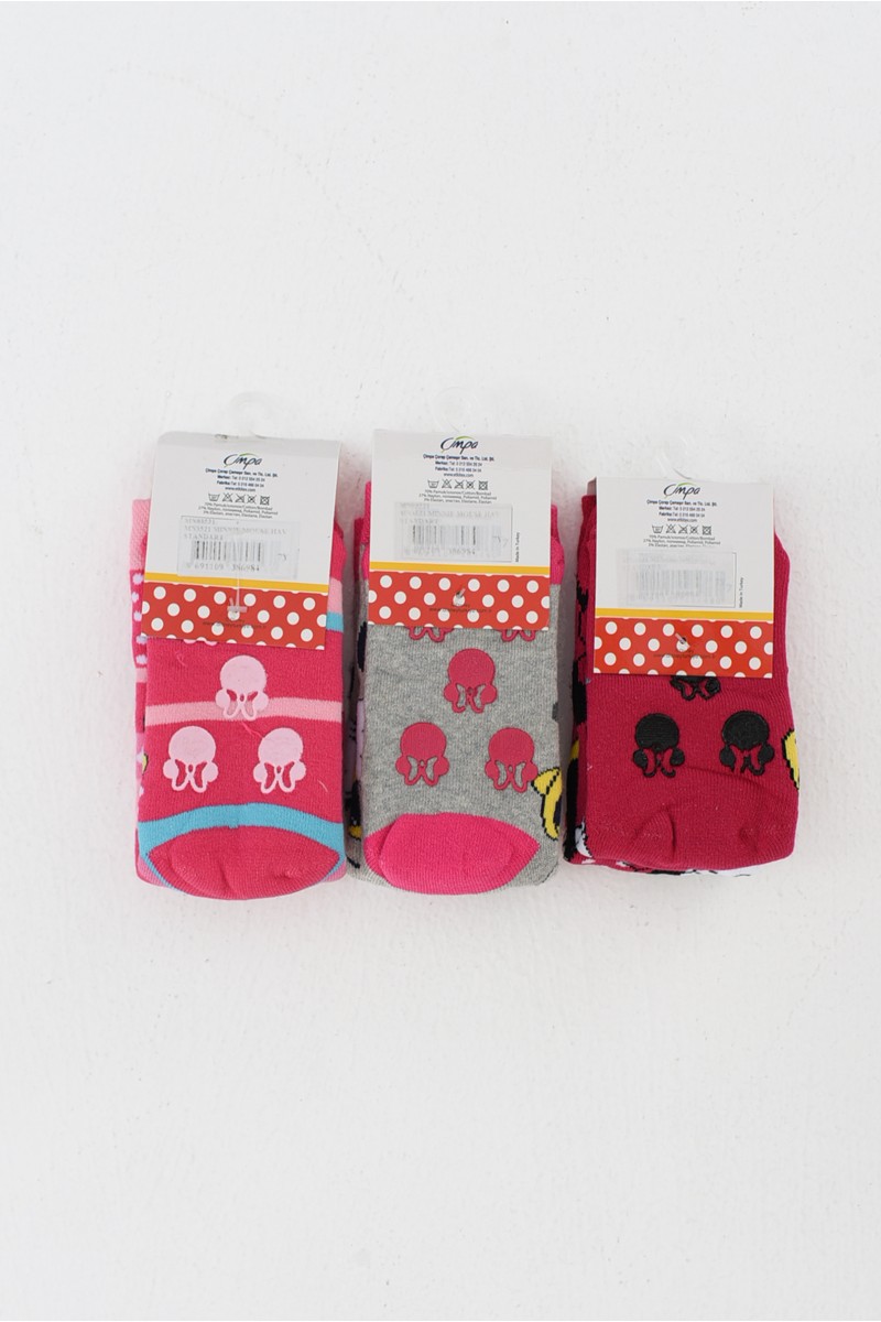 Παιδικές κάλτσες MINNIE MOUSE με βεντουζάκια MN03521 Παιδικές κάλτσες MINNIE MOUSE με βεντουζάκια MN03521