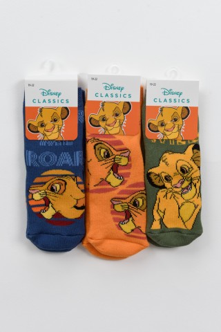 Κάλτσες DISNEY LION KING 3 PACK με βεντουζάκια 20496