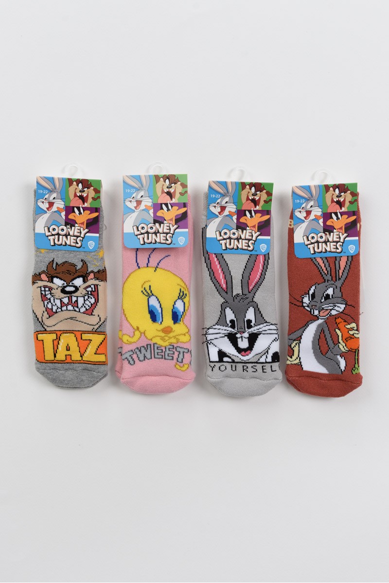 Κάλτσες με βεντούζες LOONEY TUNES 4 Pack 20498 Κάλτσες με βεντούζες LOONEY TUNES 4 Pack 20498
