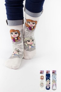 Παιδικές κάλτσες DISNEY FROZEN με βεντουζάκια 3 Pack 507