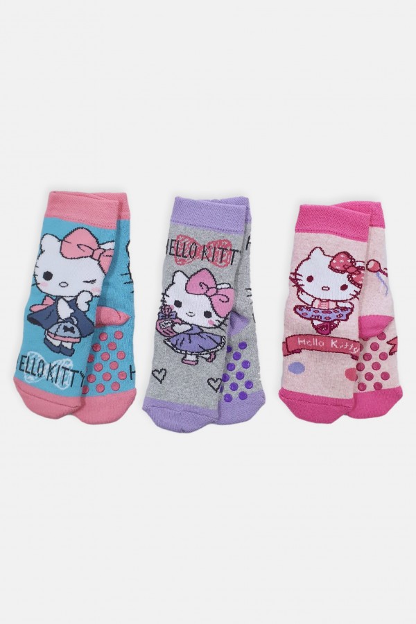 Παιδικές κάλτσες DISNEY HELLO KITTY με βεντουζάκια 2021