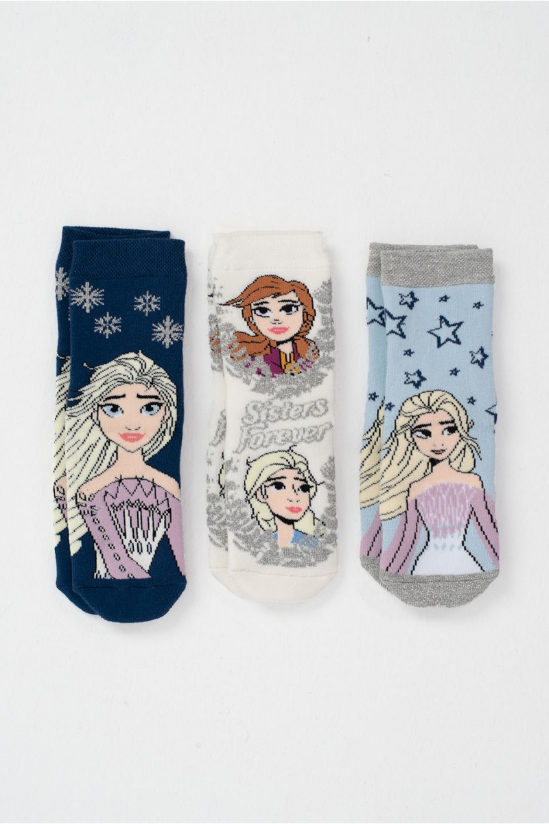 Παιδικές κάλτσες DISNEY FROZEN με βεντουζάκια 3 Pack 507