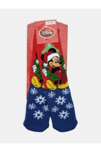 Παιδικές κάλτσες Xριστουγεννιάτικες Mickey με Βεντουζάκια