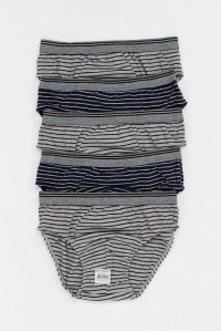 Εφηβικά εσώρουχα σλιπ DONI GREY BLUE 5 PACK Εφηβικά εσώρουχα σλιπ DONI GREY BLUE 5 PACK