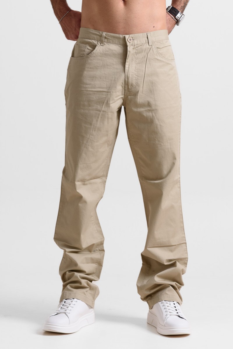 Ανδρικό παντελόνι DOUBLE Beige