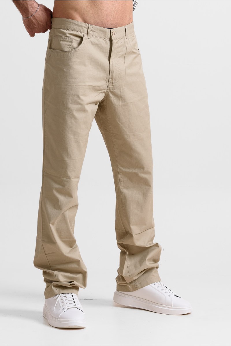 Ανδρικό παντελόνι DOUBLE Beige