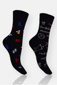 DOUROS Design Γυναικείες Κάλτσες TETRIS (2 Pack)