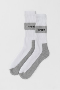 Αθλητικές κάλτσες DOUROS Sport Λευκό και Μαύρο 477