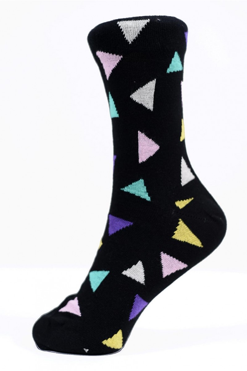 Γυναικείες Κάλτσες Λεπτές Triangle Γκρι και Μαύρο