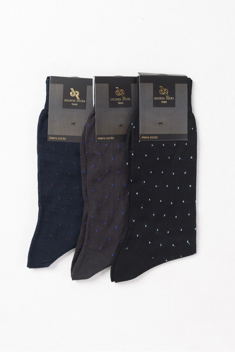 Βαμβακερές κάλτσες DOUROS για Κοστούμι Πουά 3 Pack