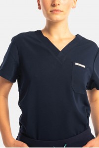 Γυναικεία ιατρική μπλούζα Dr Scrub Navy PRS01TFNA