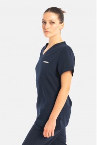 Γυναικεία ιατρική μπλούζα Dr Scrub Navy PRS01TFNA