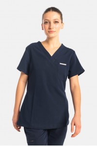 Γυναικεία ιατρική μπλούζα Dr Scrub Navy PRS01TFNA