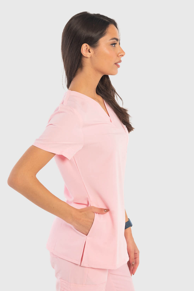 Γυναικεία ιατρική μπλούζα Dr Scrub Ροζ PRS01TFPI